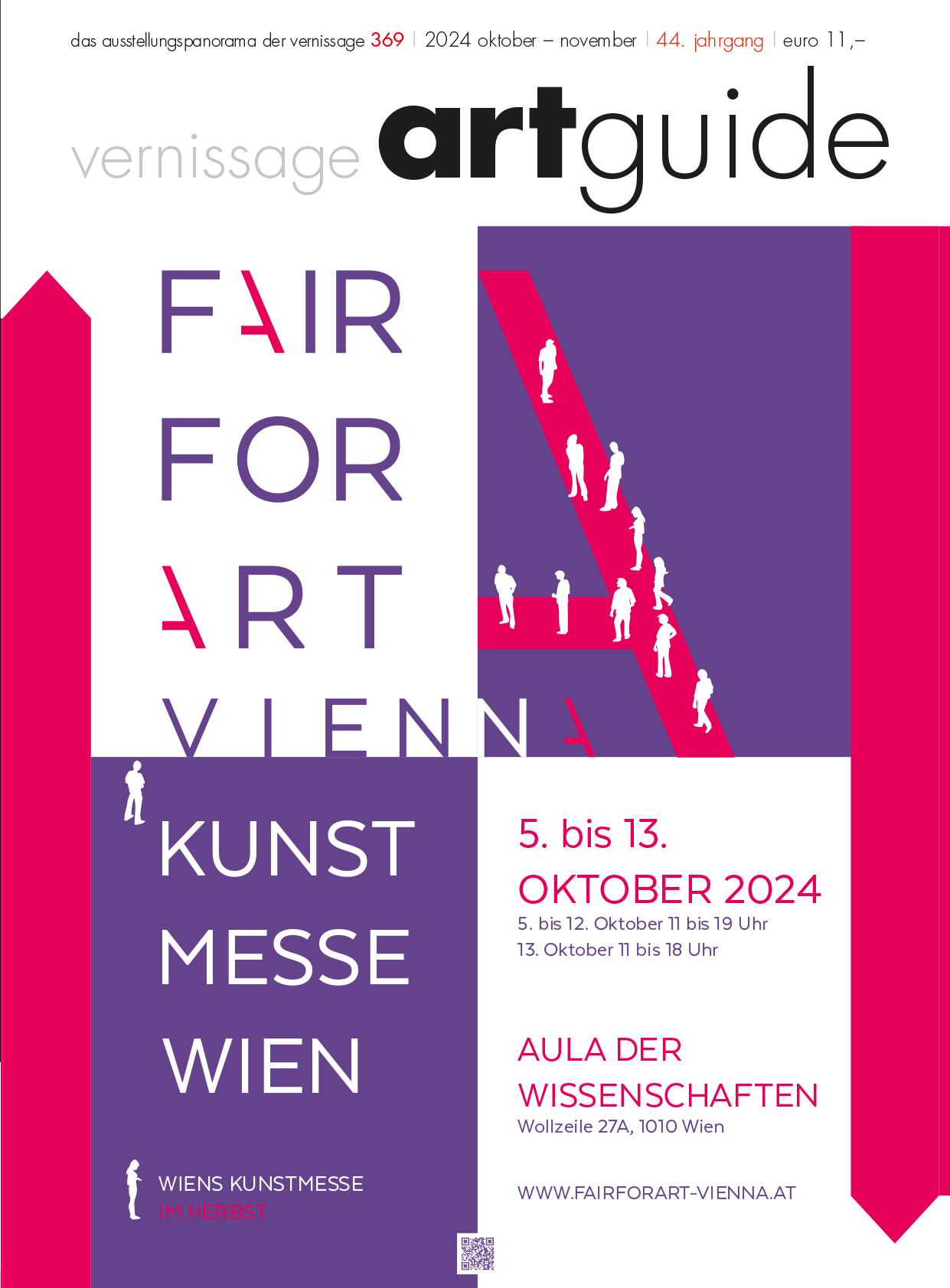 Aktuelle Ausgabe des Vernissage Art Guide